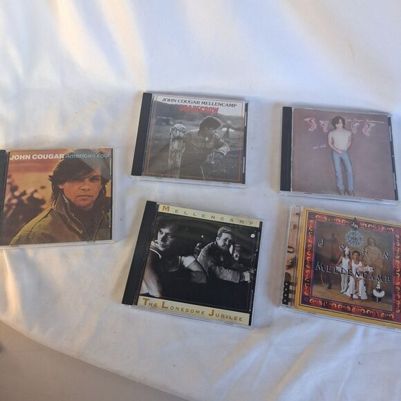 John Cougar Mellencamp CD Lot 5 Scarecrow American Fool Lonesome Jubilee Rock - Picture 1 of 7